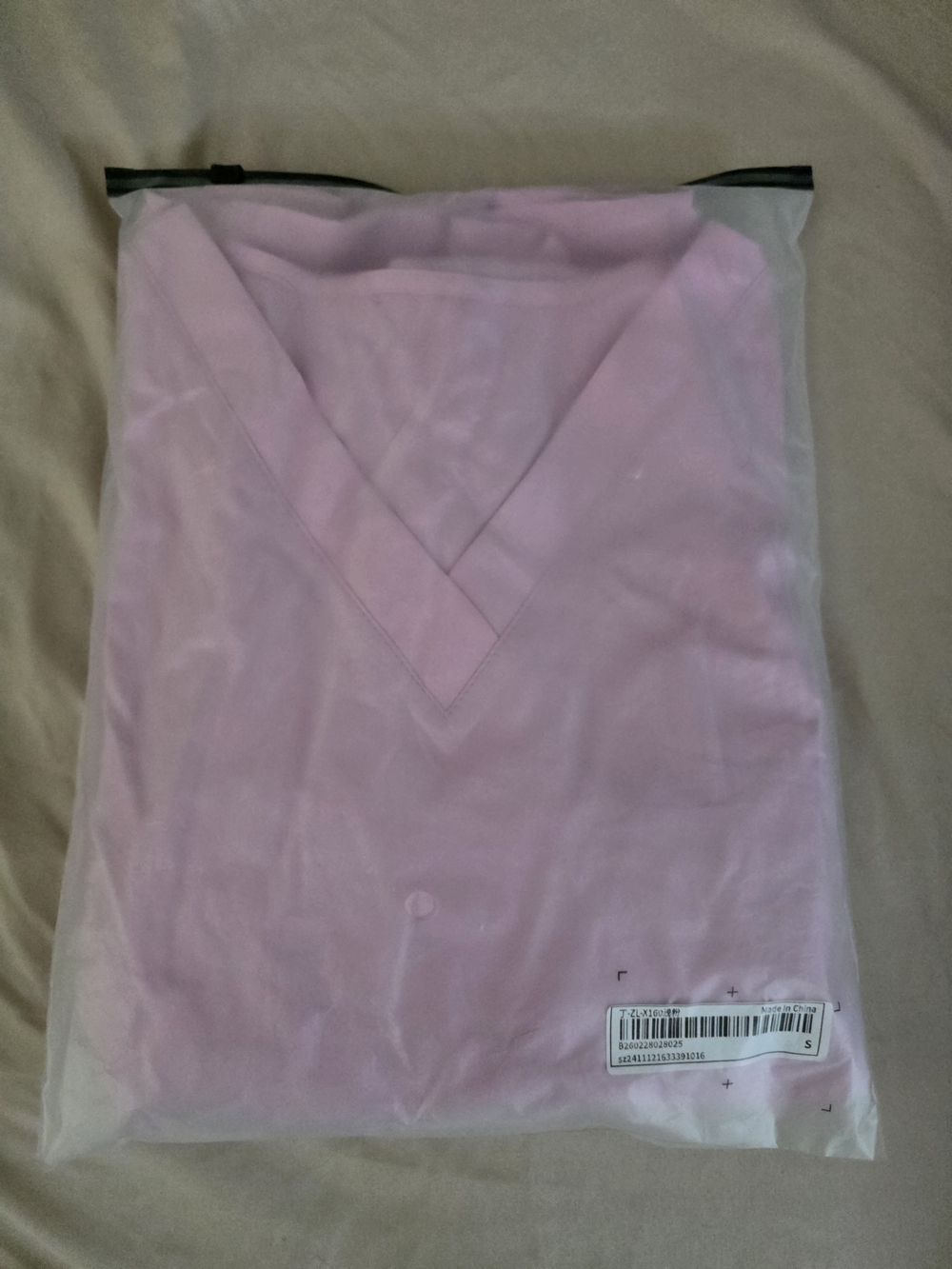 Pink Medical Scrubs Top & Pants Set